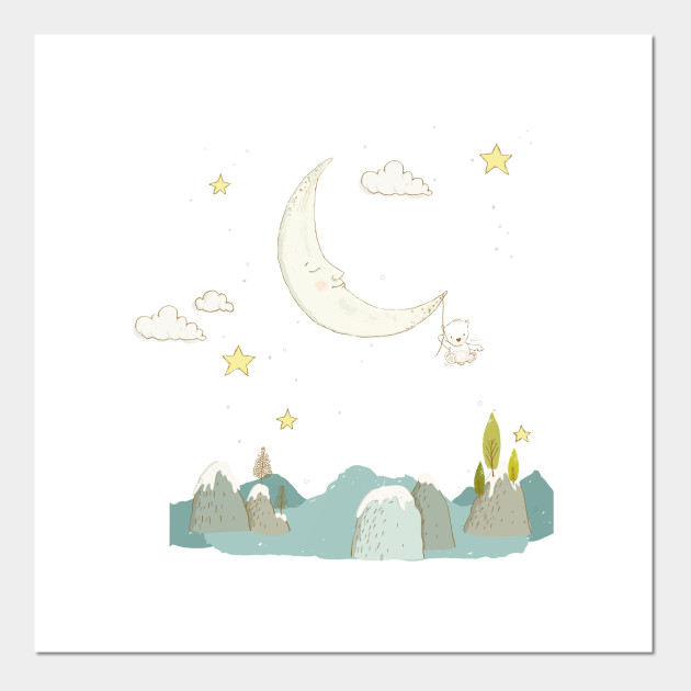 Visiting the moon, a bears adventure